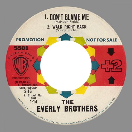 k-5501     B  Don't Blame Me-Walk Right Back  Promo.jpg