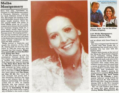 MELBA MONTGOMERY