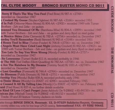 CLYDE MOODY