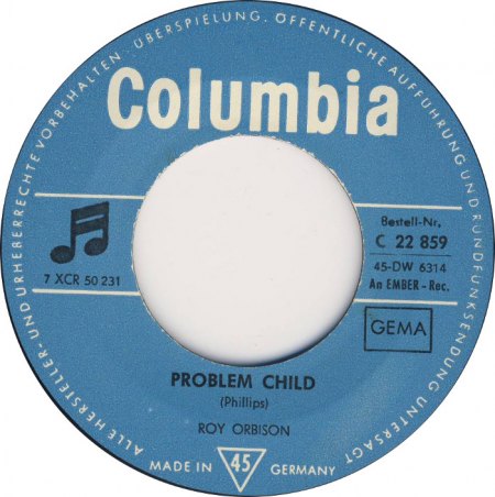 COLUMBIA C 22 859 D - ROY ORBISON