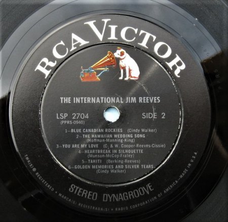 JIM REEVES auf RCA Victor (bei uns auf RCA)