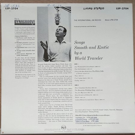 JIM REEVES auf RCA Victor (bei uns auf RCA)