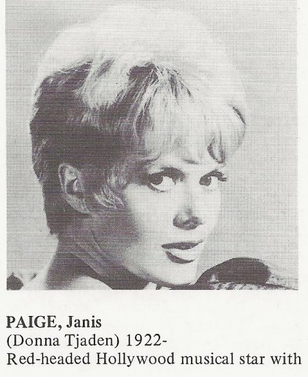 JANIS PAIGE