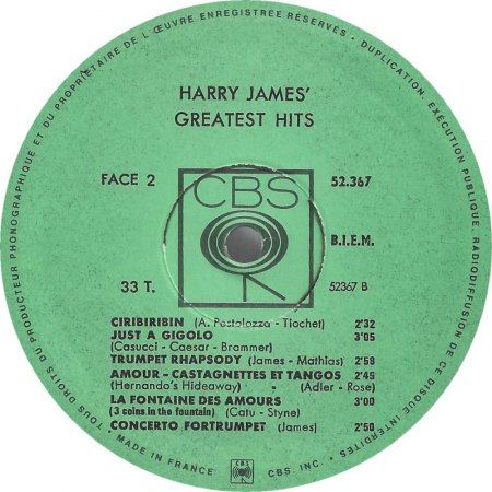 HARRY JAMES