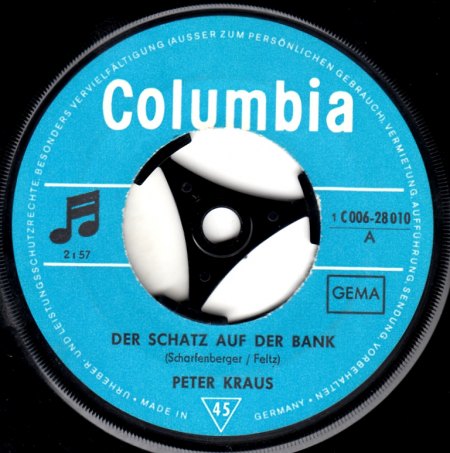 Peter Kraus auf JUPITER, ARIOLA, EMI etc.