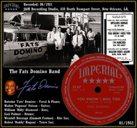 FATS DOMINO - YOU KNOW I MISS YOU