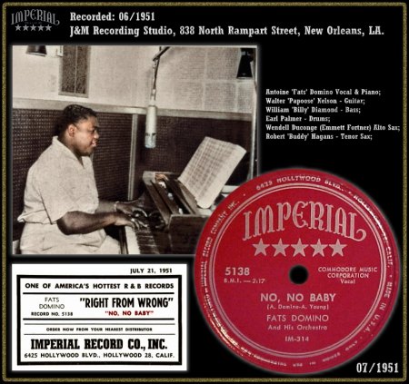 FATS DOMINO - NO NO BABY