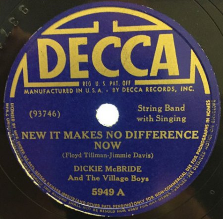 DICKIE McBRIDE