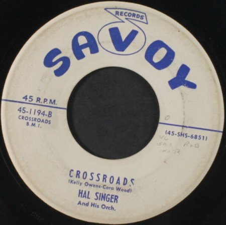 HAL SINGER - Rock around the clock 1948