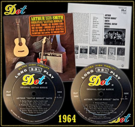 ARTHUR 'GUITAR BOOGIE' SMITH DOT LP DLP-3600