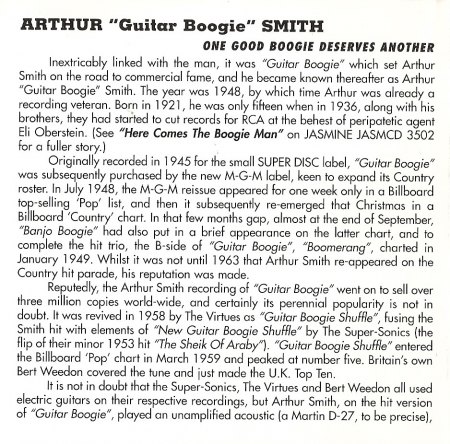 ARTHUR 'Guitar Boogie' SMITH