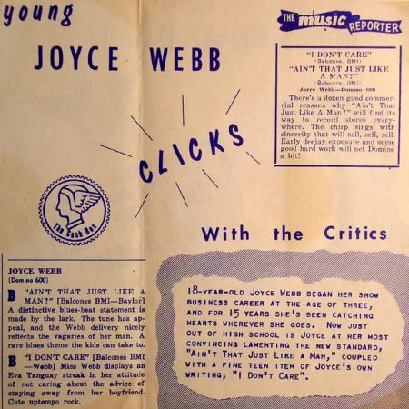 JOYCE WEBB, ein Chor-Girl von Ray Campi