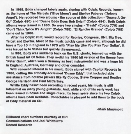 DUANE EDDY - CD's