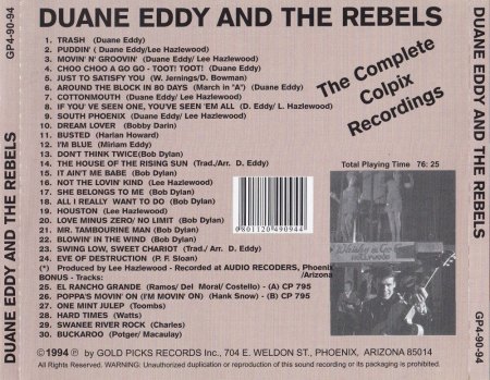 DUANE EDDY - CD's