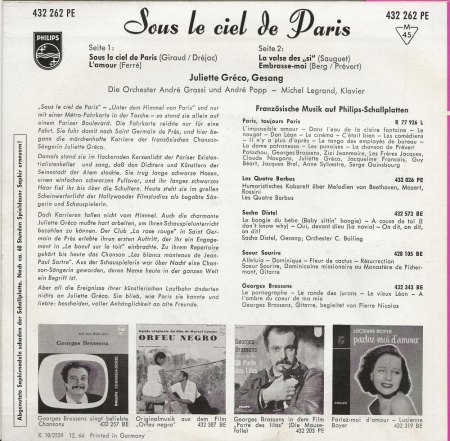 JULIETTE GRECO  (1927 - 2020)