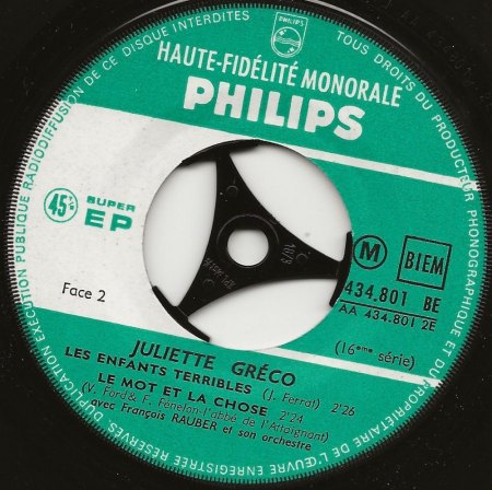 JULIETTE GRECO  (1927 - 2020)