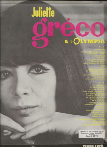 JULIETTE GRECO  (1927 - 2020)