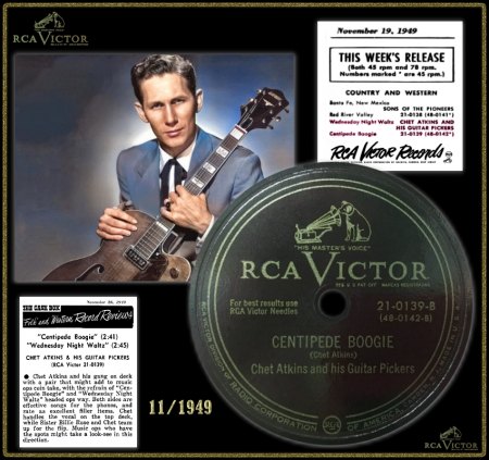 CHET ATKINS & HIS GUITAR PICKERS - CENTIPEDE BOOGIE