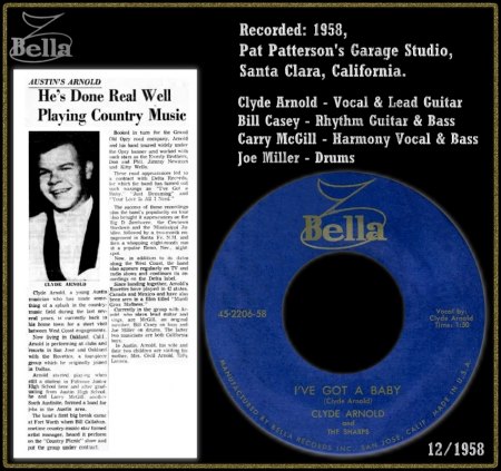 CLYDE ARNOLD & THE SHARPS - I'VE GOT A BABY