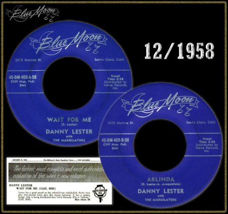 DANNY LESTER - WAIT FOR ME - ARLINDA