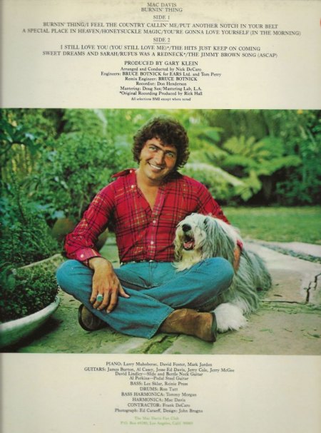 MAC DAVIS (1942 - 2020)