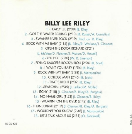 BILLY LEE RILEY