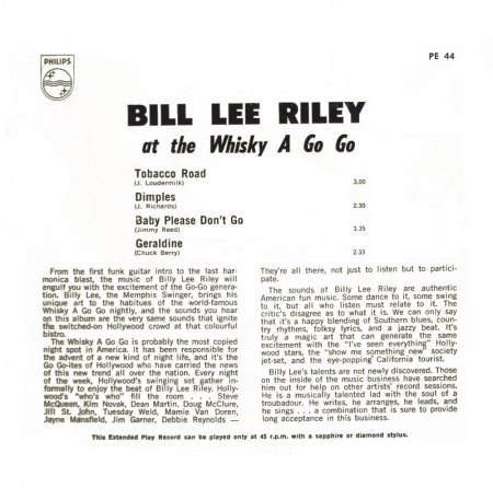 BILLY LEE RILEY