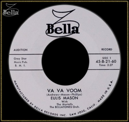 EULIS MASON WITH THE MARTELLS - VA VA VOOM