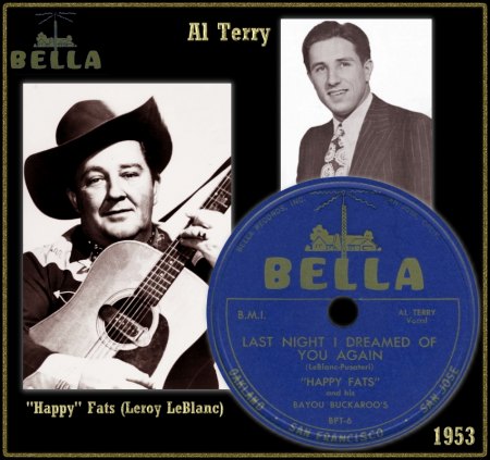 HAPPY FATS & HIS BAYOU BUCKAROO'S - LAST NIGHT I DREAMED OF YOU AGAIN