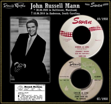 JOHNNY MANN & THE TORNADOS - CHICK-A-LOU