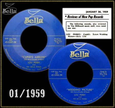 LOU PERRY & THE BELLA TONES - WEDDING PICTURE-CUPID'S ARROW