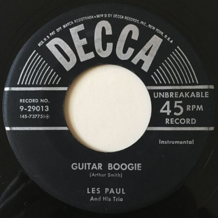 Les Paul Trio auf D-Brunswick 12022 Guitar Boogie 1954 !