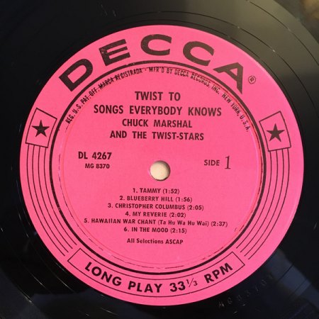 CHUCK MARSHAL & The Twist-Stars