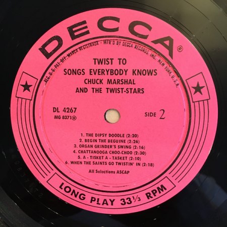 CHUCK MARSHAL & The Twist-Stars