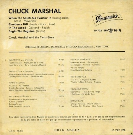CHUCK MARSHAL & The Twist-Stars