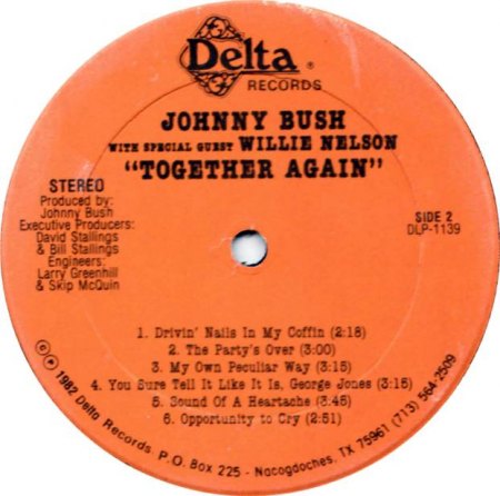 JOHNNY BUSH WITH BILL FREEMAN & HIS TEXAS PLAINSMEN