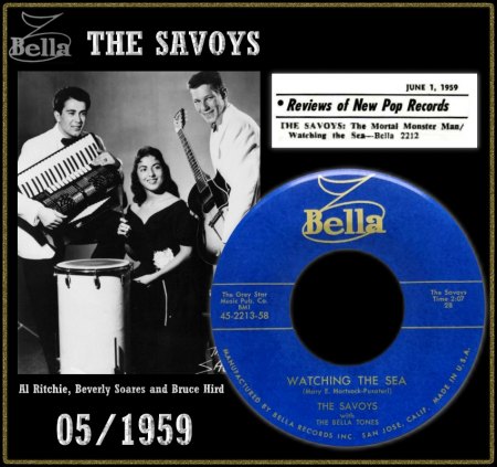 SAVOYS WITH THE BELLA TONES - WATCHING THE SEA