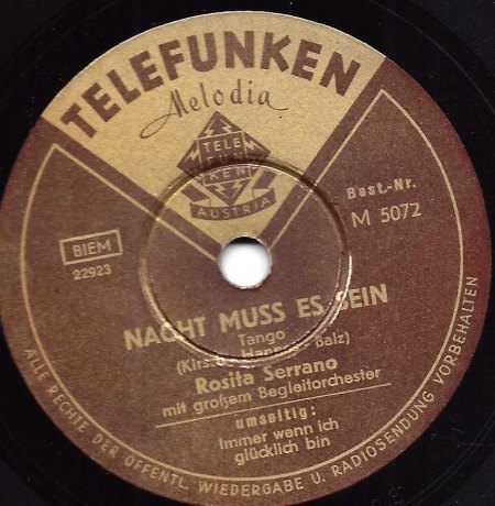 ROSITA SERRANO, die chilenische Nachtigall