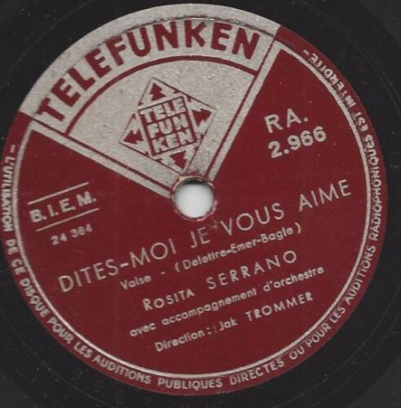 ROSITA SERRANO, die chilenische Nachtigall