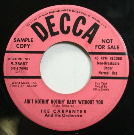 IKE CARPENTER (Orchester)