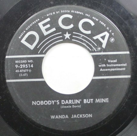 WANDA JACKSON - auf Decca mit Country