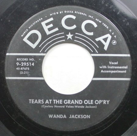 WANDA JACKSON - auf Decca mit Country
