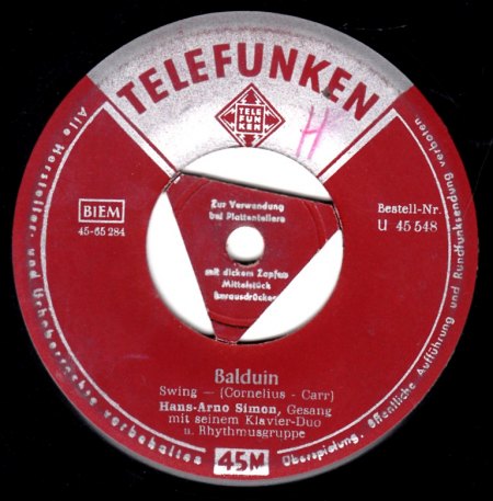 HANS-ARNO SIMON & Familie - STEREO Single von 1960
