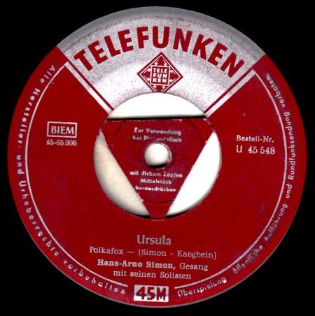 HANS-ARNO SIMON & Familie - STEREO Single von 1960