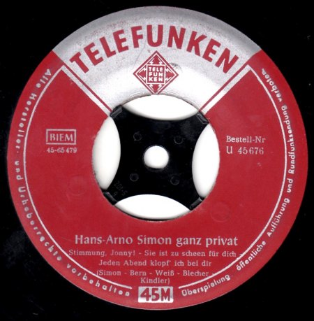 HANS-ARNO SIMON & Familie - STEREO Single von 1960