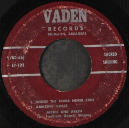 JACKIE AND ARLEN VADEN