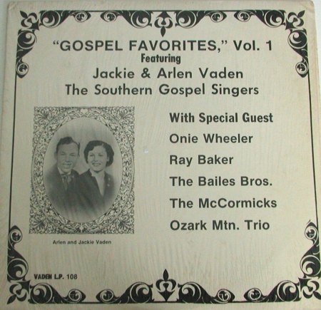 JACKIE AND ARLEN VADEN