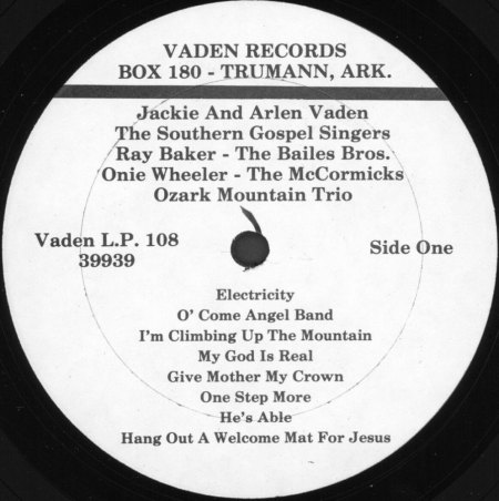 JACKIE AND ARLEN VADEN