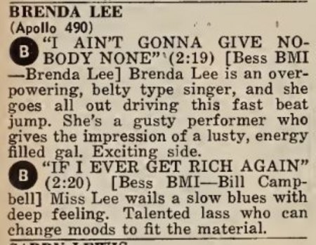 BRENDA LEE JONES (BRENDA LEE)