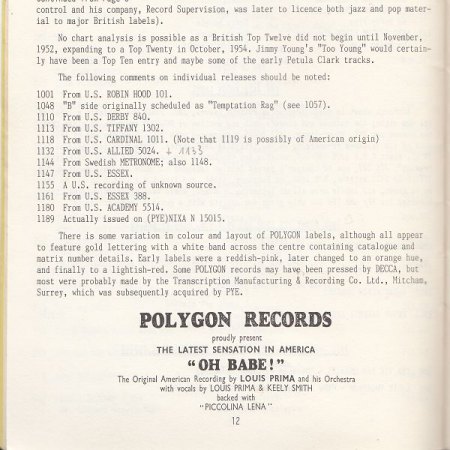 POLYGON - britisches Label, ausschließlich für 78er